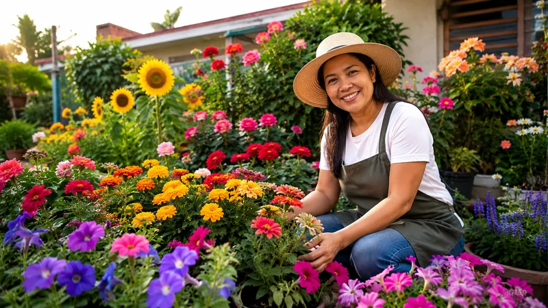 Healthy tomato plants with abundant fruit in a highland farm